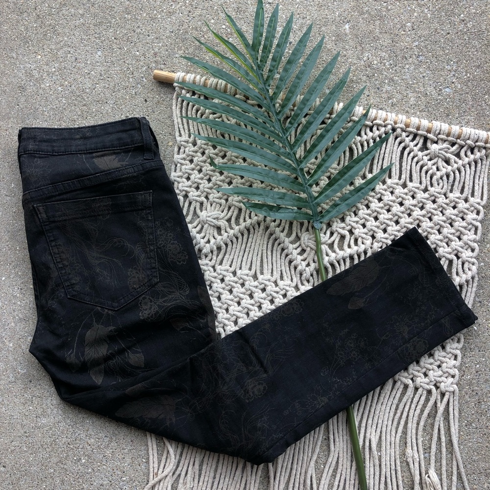 Free People Printed Jeans Size 27